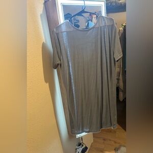 Grey t-shirt dress